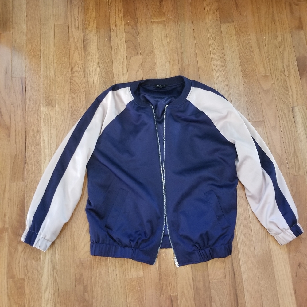 ASOS New Look Raglan Sleeve Satin Bomber